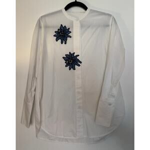 Silvia Tcherassi White long-sleeve button-down shirt